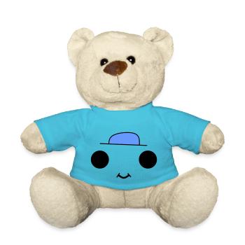 Cute face with a blue hat - Teddy - Atollblau - Vorne