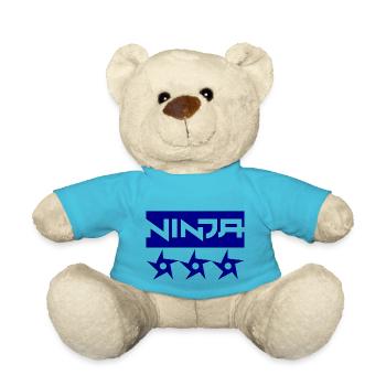 Ninja Shuriken - Teddy Bear - atoll blue - Front