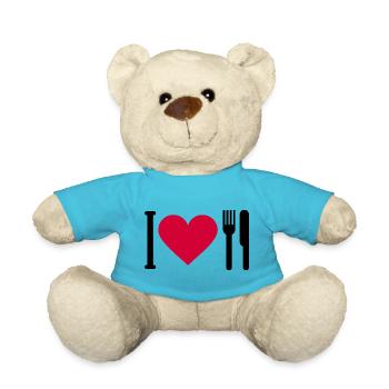 J’adore la nourriture - Nounours - bleu outremer - Devant