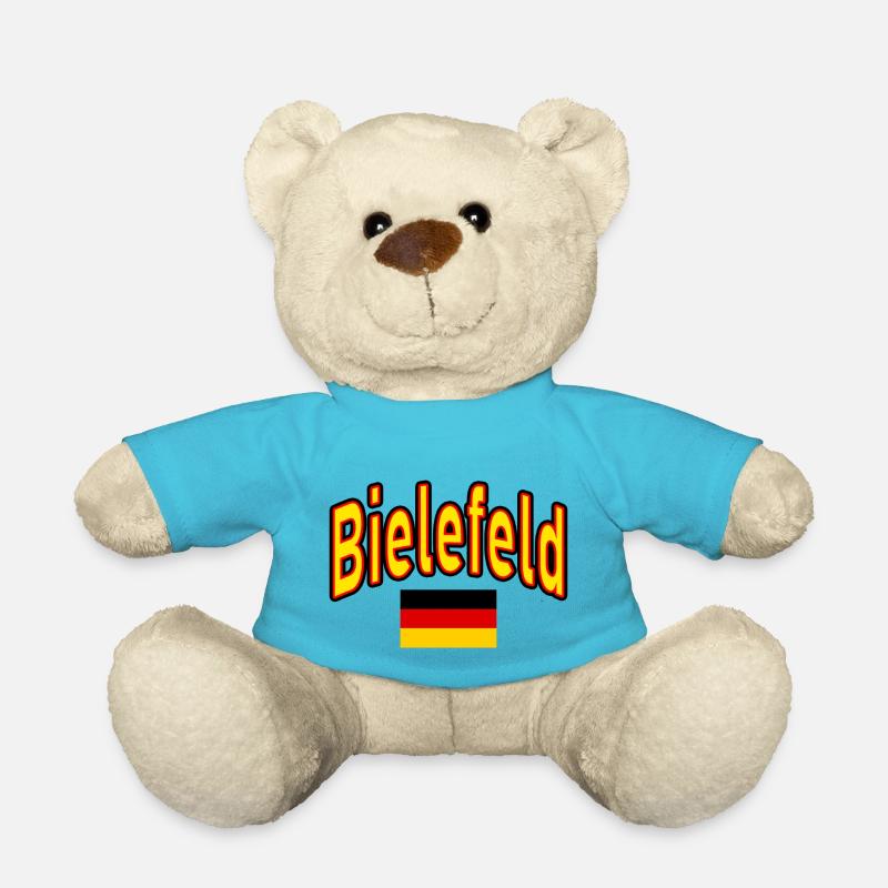 Bielefeld deutschland flagge - Teddy - Atollblau