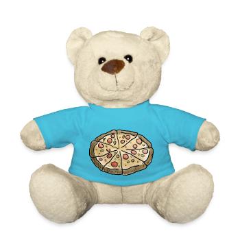 Pizza - Teddy - Atollblau - Vorne