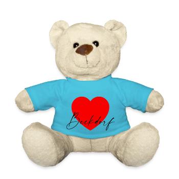i Love Beckdorf - Teddy - Atollblau - Vorne