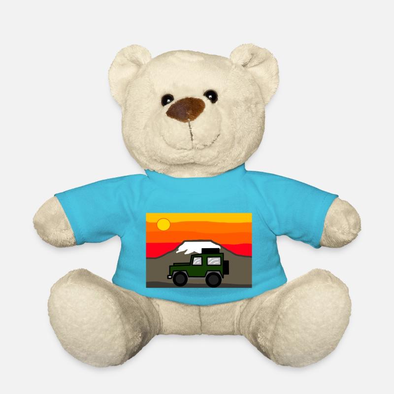 Tout-terrain en Afrique - Nounours - bleu outremer