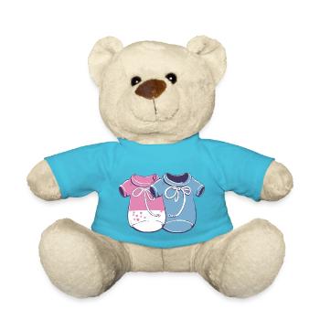 Baby outfits - Teddy Bear - atoll blue - Front
