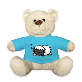 Sleeping lamb - Teddy Bear - atoll blue - Front