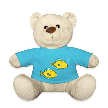 fische comic - Teddy - Atollblau - Vorne