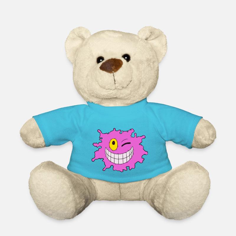 Éclaboussure violette - Nounours - bleu outremer