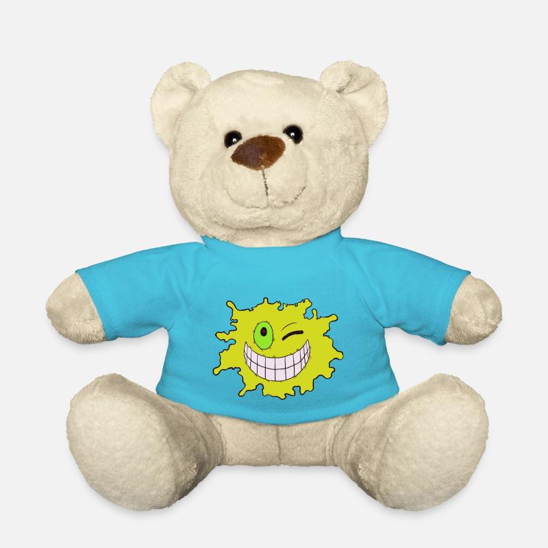 Jaune éclaboussure - Nounours - bleu outremer