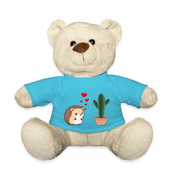 Liebe Igel - Teddy - Atollblau - Vorne