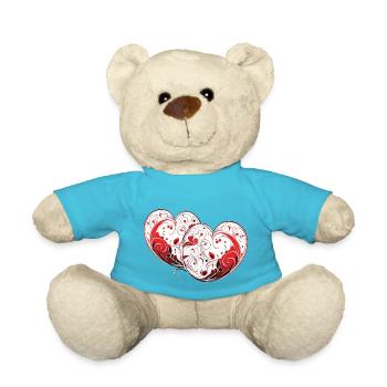 Hearts - Teddy - Atollblau - Vorne