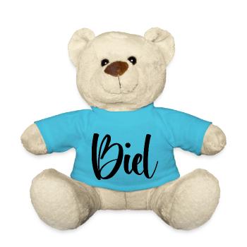 Name - Biel - Teddy Bear - atoll blue - Front
