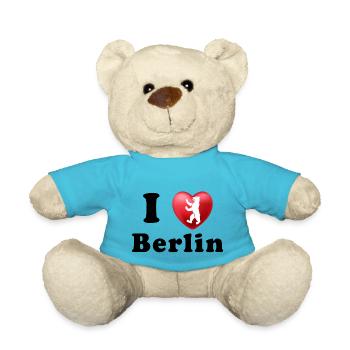 I LOVE BERLIN - Teddy - Atollblau - Vorne