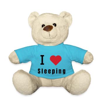 J’adore dormir - Nounours - bleu outremer - Devant