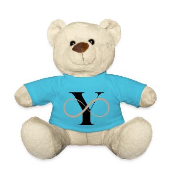 Unendlicher Buchstabe - Teddy - Atollblau - Vorne