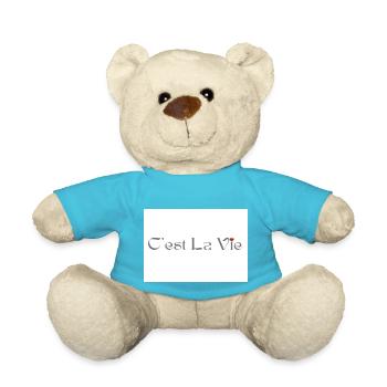 C est La Vie French for That's Life an acceptance - Teddy Bear - atoll blue - Front