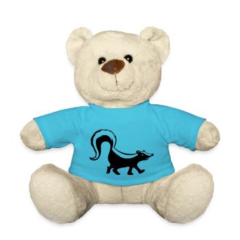 Skunk 1 - Teddy Bear - atoll blue - Front