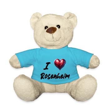i love Rosenheim - Teddy - Atollblau - Vorne