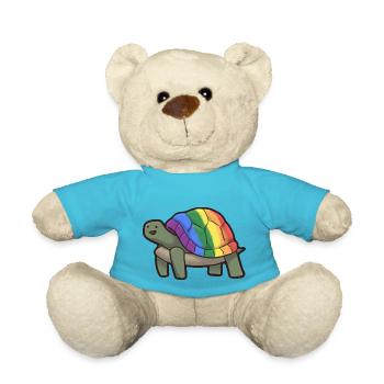 Gay Turtle - Teddy Bear - atoll blue - Front