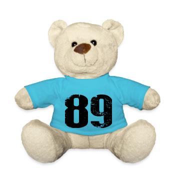 89 Number Leotard - Teddy Bear - atoll blue - Front