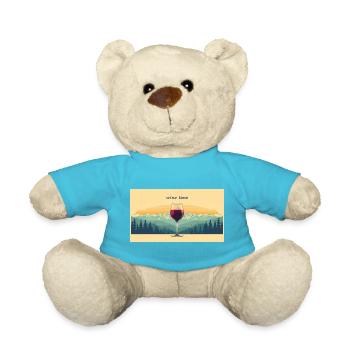 Zeit für Wein - Teddy - Atollblau - Vorne