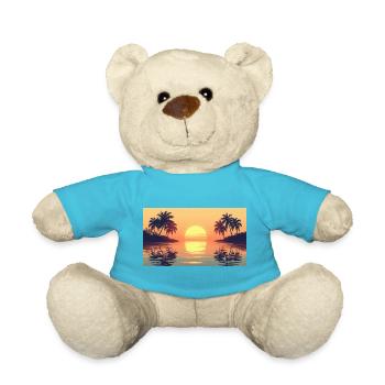 Sonnenuntergang auf Tropeninsel - Teddy - Atollblau - Vorne