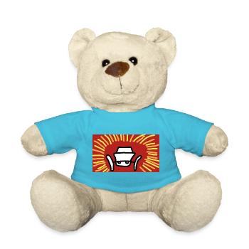 Auto-Figur Sonnenstrahlen - Teddy - Atollblau - Vorne