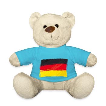 Drapeau, Drapeau, Allemagne fan - Nounours - bleu outremer - Devant