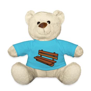 sofa couch chair table stuhl tisch lamp lampe benc - Teddy - Atollblau - Vorne