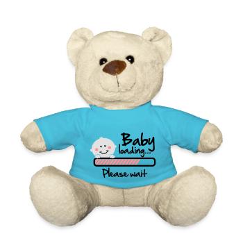 Baby loading - please wait - Teddy - Atollblau - Vorne