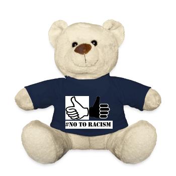 Say No To Racism Geschenk Geschenksidee - Teddy - French Navy - Vorne