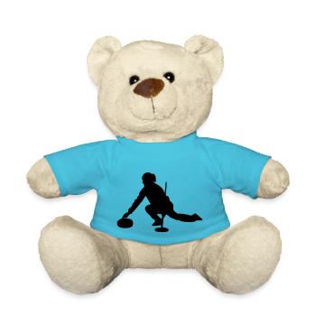 Curling - Teddy - Atollblau - Vorne