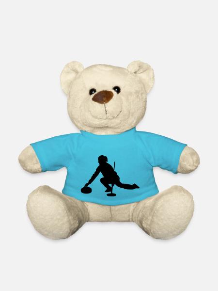 Curling - Teddy - Atollblau