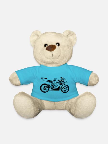 moto - Nounours - bleu outremer