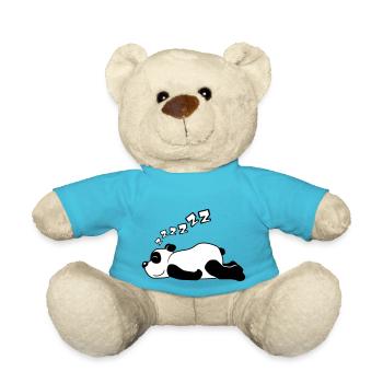 ZZZZZZ Panda Baer - Teddy - Atollblau - Vorne