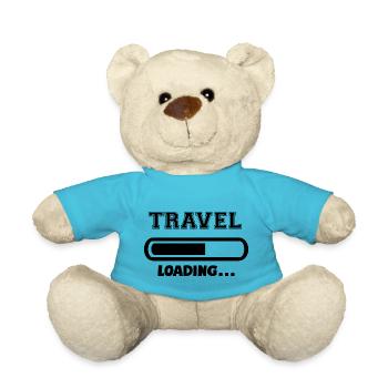 [HD] Travel Loading - Teddy Bear - atoll blue - Front