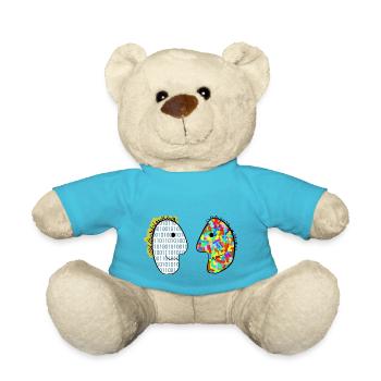 Faces of diversity – Gesichter der Vielfalt - Teddy Bear - atoll blue - Front