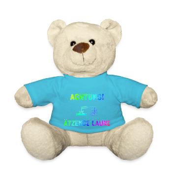 Achrung-Ätzende Laune | Schlechte Laune - Teddy - Atollblau - Vorne
