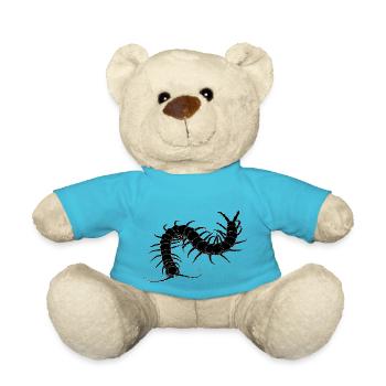 mille-pattes noir - Nounours - bleu outremer - Devant