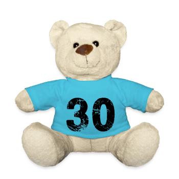 30 - Teddy Bear - atoll blue - Front