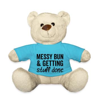 Unordentliches Brötchen und Dinge erledigen - Teddy - Atollblau - Vorne