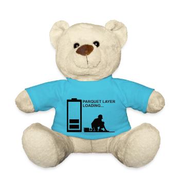 Parkettleger Bodenleger Fußbodenleger Teppichleger - Teddy - Atollblau - Vorne