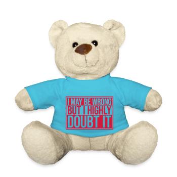 I may be wrong - Teddy Bear - atoll blue - Front