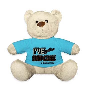 Dinosaur Fan Sayings Dino Bike Moon - Teddy Bear - atoll blue - Front