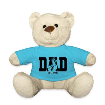 2023, Dad To Be, Schwangerschaftsankündigung - Teddy - Atollblau - Vorne