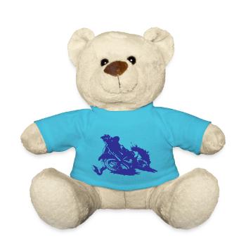 Motocross - Teddy Bear - atoll blue - Front