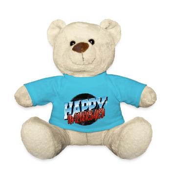 birthday gift art joke humor funny quote sayings - Teddy - Atollblau - Vorne