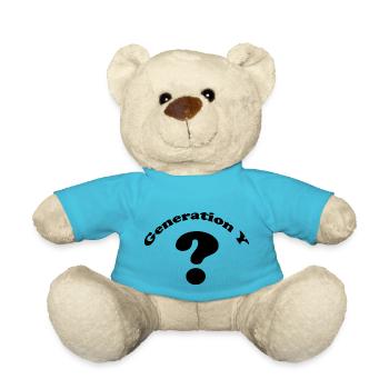Generation Y Fragezeichen - Teddy - Atollblau - Vorne