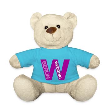 W Berlin Wedding pink - Teddy - Atollblau - Vorne