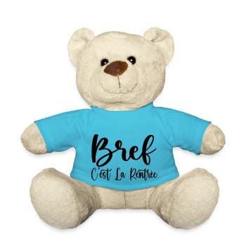 Bref C'est La Rentrée - Nounours - bleu outremer - Devant