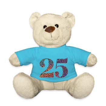 25e anniversaire léopard - Nounours - bleu outremer - Devant